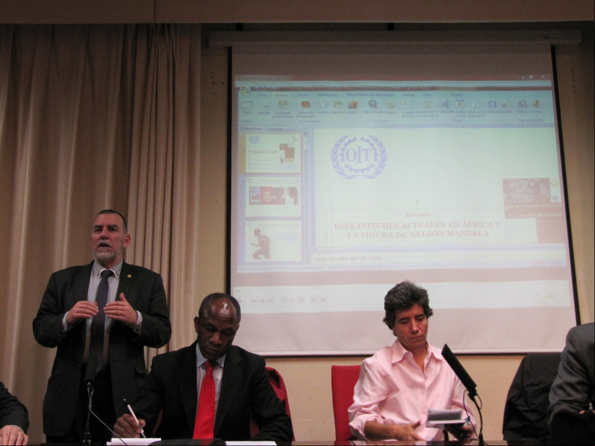 Mesa de la jornada "Esclavitudes de África", Foto:Marta carreño/Manos Unidasa