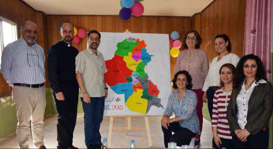 Una imagen de una de las últimas visitas de Manos Unidas a Líbano. Foto CNEWA-Manos Unidas