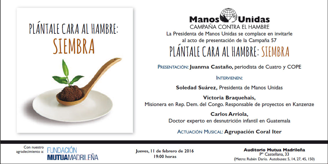 Invitación al Acto Institucional de Lanzamiento de Campaña