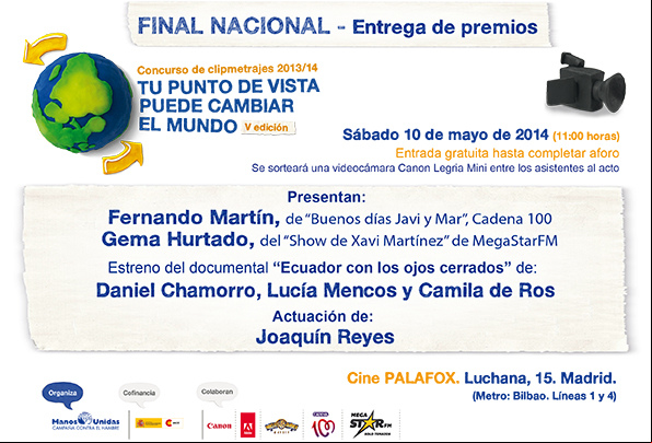 Invitación a la Final de la V Edición de Clipmetrajes