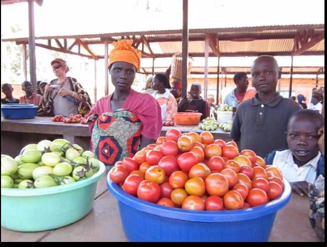 Mercado en Ruanda. Foto:Carmen Menéndez/Manos Unidas