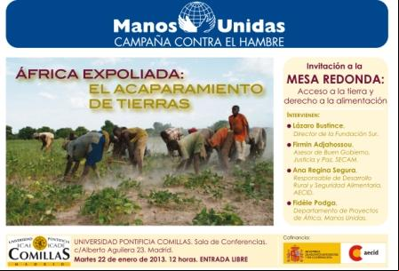 Invitacion a la mesa redonda: África Expoliada