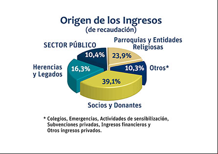 Memoria 2013_Manos Unidas_Origen Ingresos