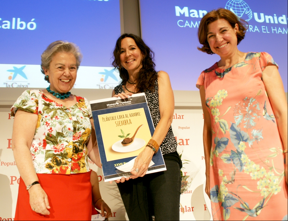 Tresa Calbó recibe el Premio de Carteles. Foto: Javier Mármol