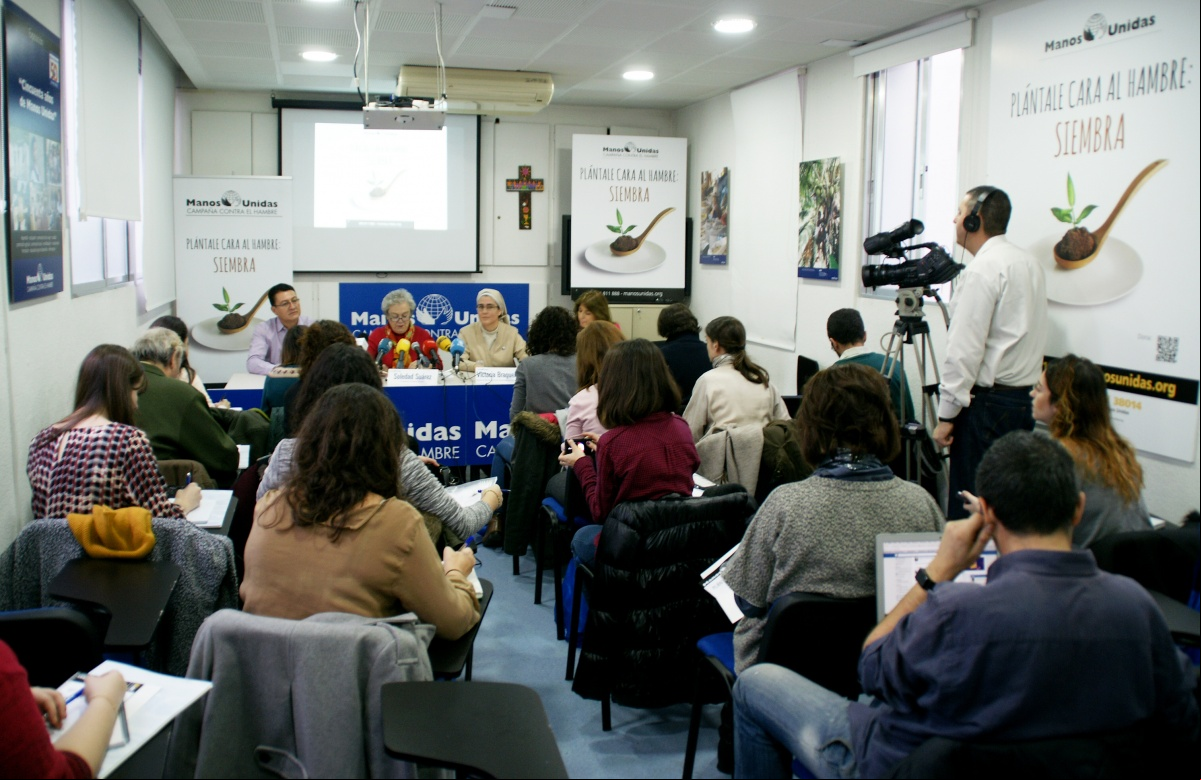 Rueda de Prensa de lanzamiento de Campaña 57 de Manos Unidas. Foto Javier Mármol