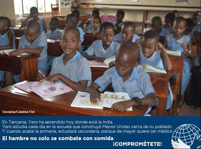 Manos Unidas por la educación: Comprométete. Foto:Catalina Fiol