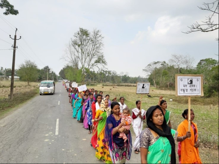 Población adivasi, distrito de Golaghat, estado de Assam, noreste India. Foto: Manos Unidas