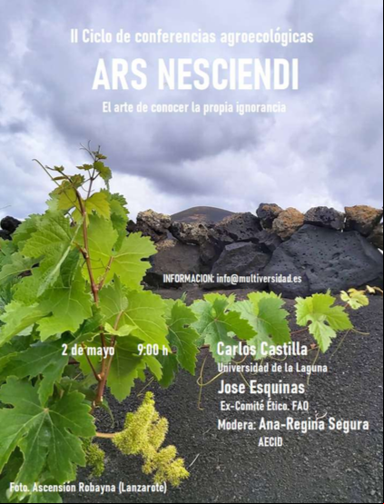 Ciclo de conferencias Municipalismo y Ecología - Ars Nesciendi- Manos Unidas