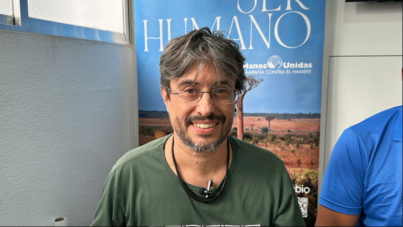 Luis Ventura, secretario nacional del CIMI en Brasil y misionero laico. Fotografía: Manos Unidas.