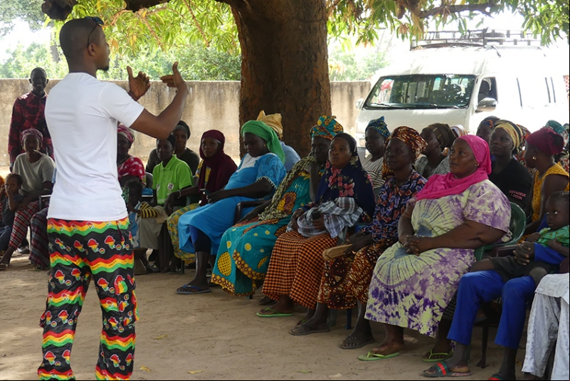 Representación teatral en Casamance. Fotografía: Cindy Jiménez
