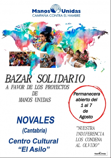 Bazar solidario en Novales (Cantabria)