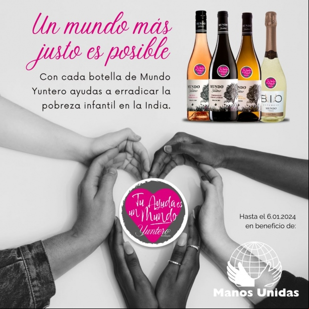 Campaña solidaria Bodegas Yuntero. Manos Unidas 
