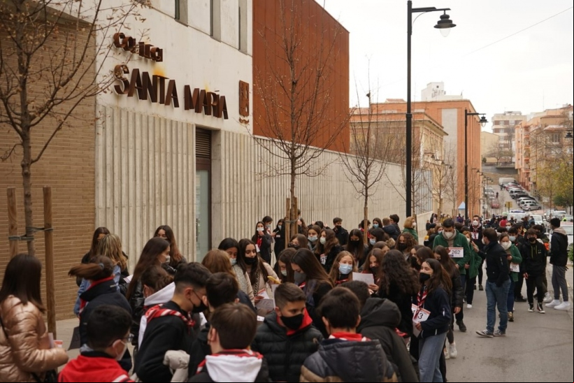 Marcha Solidaria contra el hambre en Onteniente de la comarcal de Manos Unidas Valencia. 