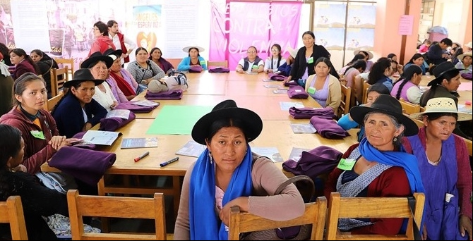 Programa Defensoría de la Mujer del Centro Juana Azurduy (CJA) Sucre, Bolivia. Foto: Manos Unidas