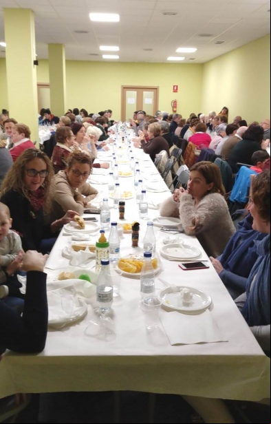 Cena del Hambre en la delegación comarcal de Manos Unidas de Alfara del Patriarca. .