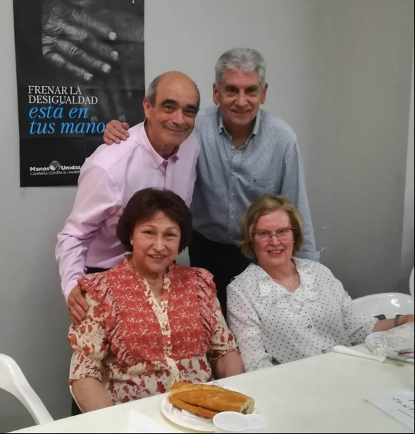 Pedro Fernández, Pedro Luengo, Pepita Blasco y Trinidad Grau. 