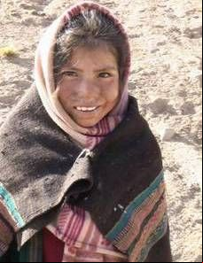 Una niña campesina de Bolivia