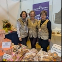 Celia, responsable de la Comarcal de Manos Unidas de Caspe, estuvo acompañada por voluntarias de Caspe