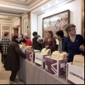 Las voluntarias de Manos Unidas de Comarcales reciben a sus compañeras. 