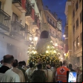 La imagen de la Mare de Deu a su paso por la delegación de Manos Unidas Valencia. 