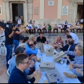 Asistentes a la Cena del Hambre de Manos Unidas Valencia.