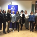 Equipo de trabajo de Manos Unidas de Pego con su delegada comarcal. 