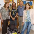 Manos Unidas Orense recibió también la visita de Rubén Arnal. 