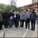 Sacerdotes y voluntarias asistentes a la Cena del hambre de Manos Unidas Valencia de la comarcal de Alcoi. 