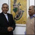 El obispo de Tezpur (izda) Michael Aquasius Toppo y Father Xavier Lakra, en su visita a Manos Unidas
