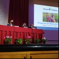 Marisa Elosua, coordinadora de Operación Enlace de Manos Unidas; Ana Ruiz, delegada de Valencia y Eladio Seco de Herrera, tesorero de Valencia. 