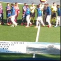 Levante UD ha mostrado la campaña de Manos Unidas en su campo de forma altruista. 