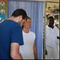Isa Solá en un centro de salud