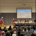 Presentación de los viajes de formación durante las Jornadas. Fotografía: Manos Unidas.