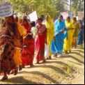 Mujeres reivindicando sus derechos en Dibrugarh