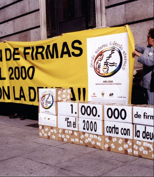 La campaña Deuda externa, ¿deuda eterna? consiguió un millón de firmas por la condonación de la deuda de los países más pobres