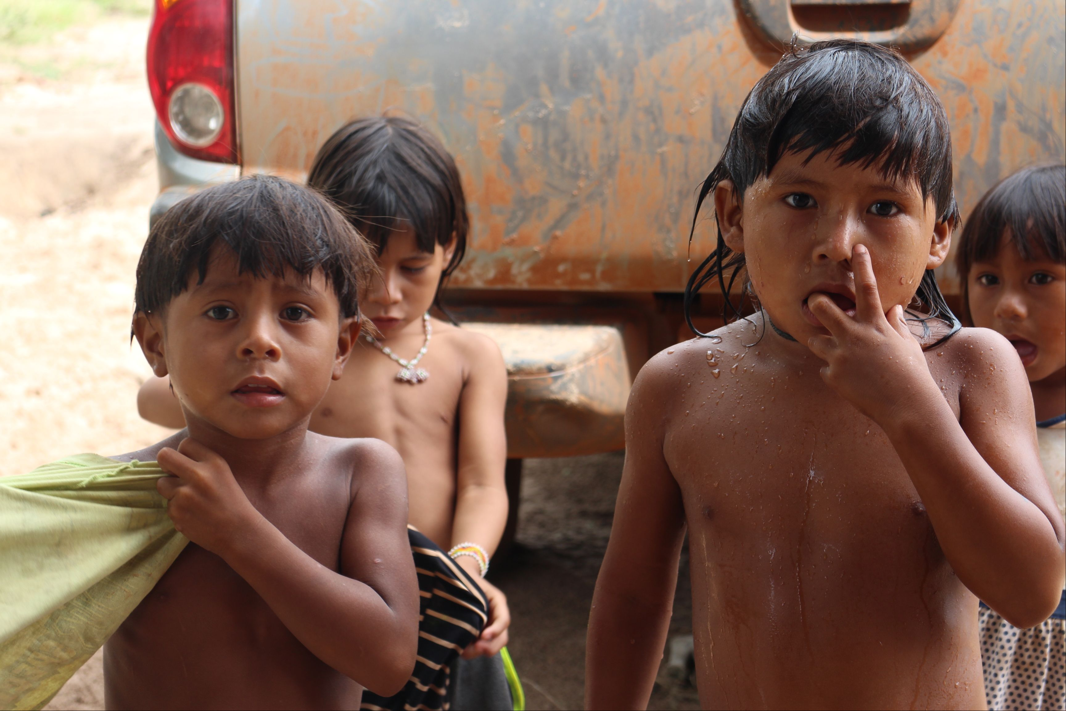 Niños xavante. Araguaia, Brasil. Foto: Manos Unidas/Paco Borges