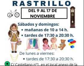 Cartel rastrillo solidario en Basílica - Parroquia de Santa Engracia
