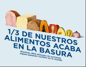 1/3 de nuestros alimentos acaba en la basura