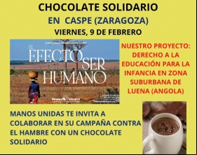 Chocolate solidario en Caspe