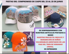Manos Unidas en el Mercadillo Medieval de las Fiestas del Compromiso de Caspe