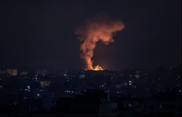 Conflicto Israel y Palestina_ Explosiones en Gaza.