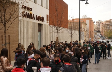 Marcha Solidaria contra el hambre en Onteniente de la comarcal de Manos Unidas Valencia. 