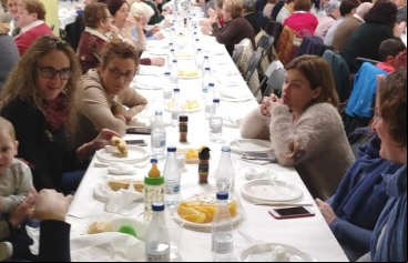 Cena del Hambre en la delegación comarcal de Manos Unidas de Alfara del Patriarca. .