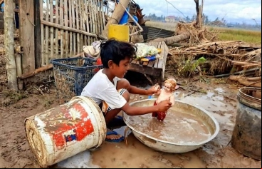 Daños ocasionados por el tifón Rolly en Filipinas. Foto: BCDI/Manos Unidas