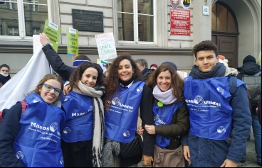 Los jóvenes de Manos Unidas y la Laudato Si'. Foto: Manos Unidas