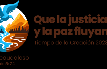 Unidos por la justicia y la paz en nuestra casa común. Tiempo de la Creación 2023. Logo oficial.