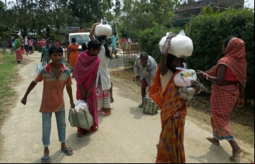 Entrega de ayuda de emergencia en Patna_Foto:Manos Unidas/Jesuitas