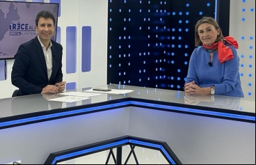 José Luis Pérez y Cecilia Pilar Gracia, momentos antes del inicio del programa. | Imagen: Rosa María Granero