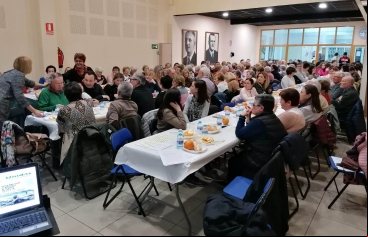 Cena del Hambre en  Manos Unidas Valencia celebrada en la localidad de Sollana. 