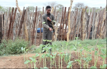 Mduduzi Dube, beneficiario en Zimbabue. Foto: Manos Unidas